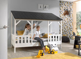 House Bed With Black Roof - 1